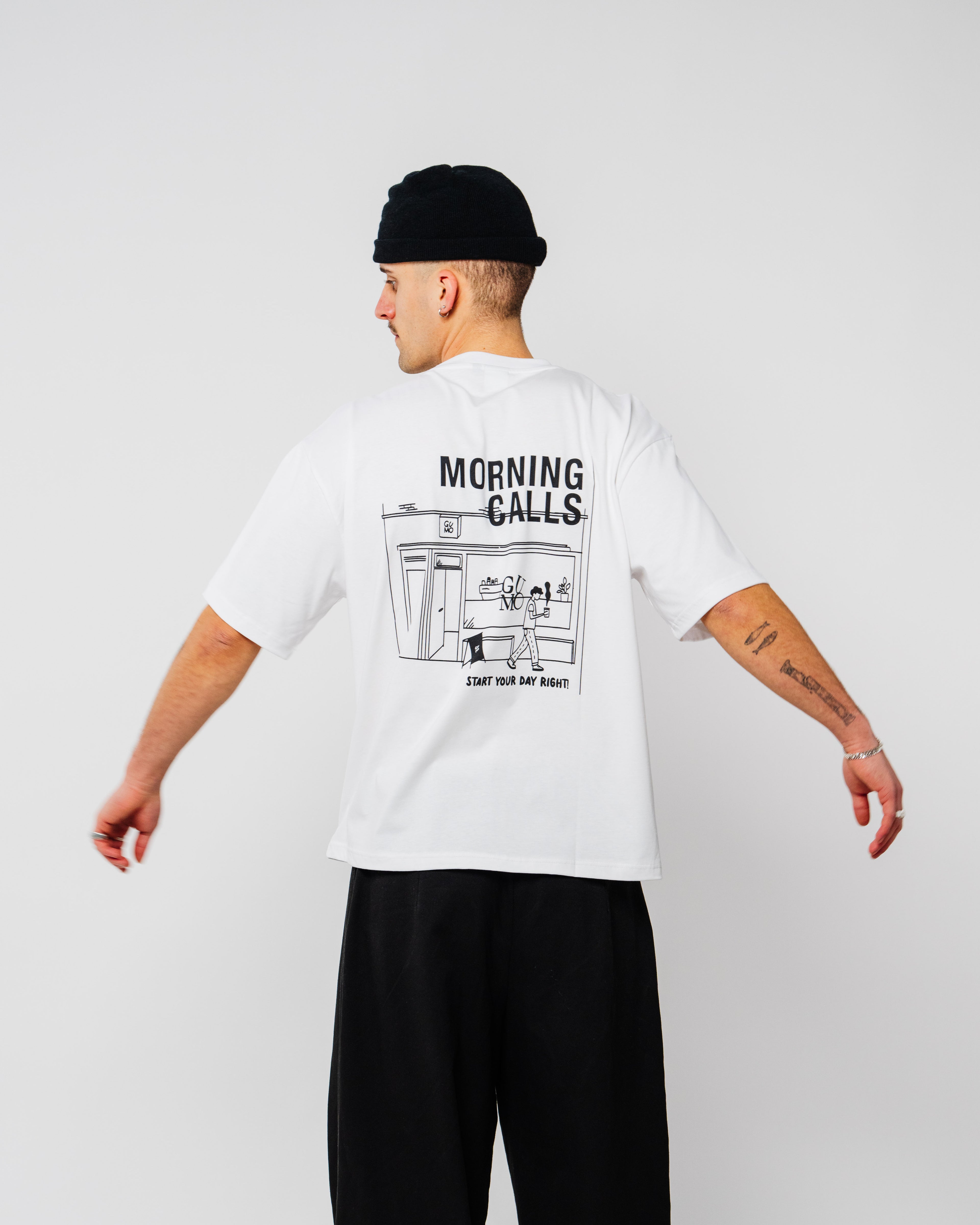 COFFEE SHOP WHITE T-SHIRT