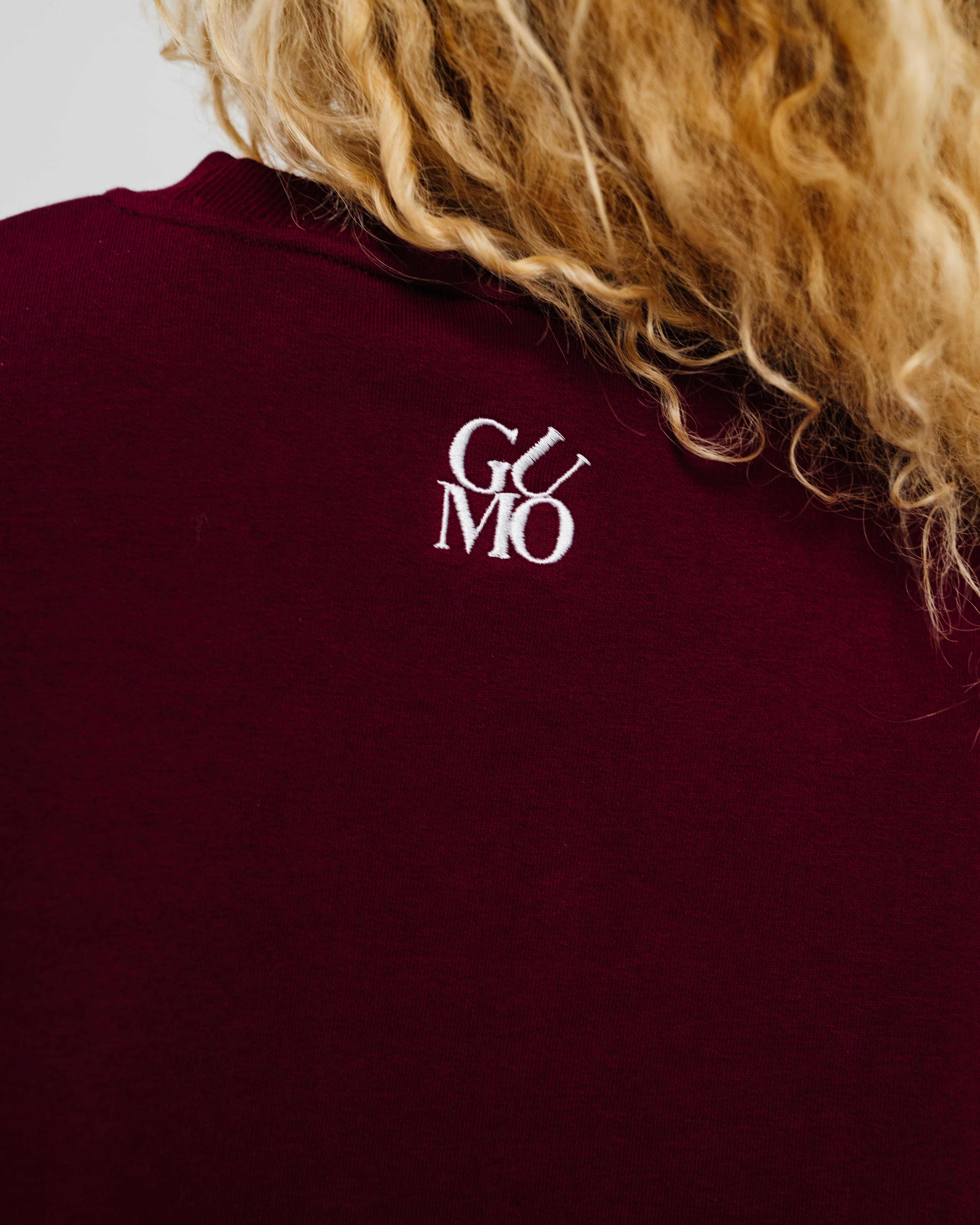 START YOUR DAY RIGHT BORDEAUX SWEATER